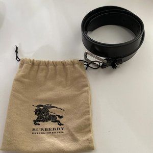 BURBERRY | Black and Silver Belt - Never Worn!
